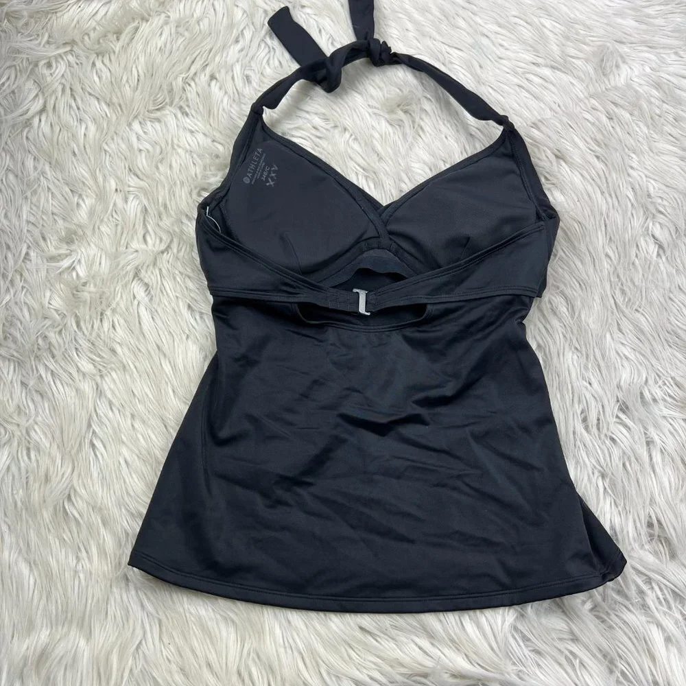 Athleta Bra Cup Wrap Tankini Swim Top